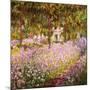 Garden at Giverny-Claude Monet-Mounted Giclee Print