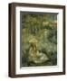 Garden at Mezy: Mlle. Manet-Pierre-Auguste Renoir-Framed Giclee Print