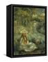 Garden at Mezy: Mlle. Manet-Pierre-Auguste Renoir-Framed Stretched Canvas