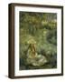 Garden at Mezy: Mlle. Manet-Pierre-Auguste Renoir-Framed Giclee Print