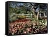 Garden at Prescott Park, New Hampshire, USA-Jerry & Marcy Monkman-Framed Stretched Canvas