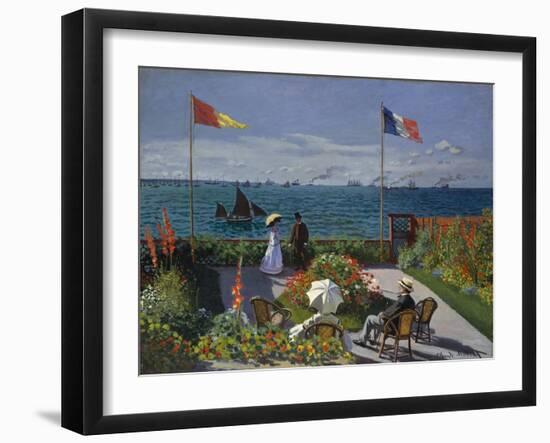 Garden at Sainte-Adresse, 1867-Claude Monet-Framed Giclee Print