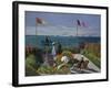 Garden at Sainte-Adresse, 1867-Claude Monet-Framed Giclee Print