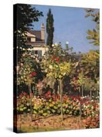 Garden at Sainte Adresse-Claude Monet-Stretched Canvas