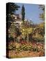 Garden at Sainte Adresse-Claude Monet-Stretched Canvas