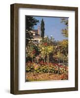 Garden at Sainte Adresse-Claude Monet-Framed Art Print