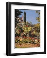 Garden at Sainte Adresse-Claude Monet-Framed Art Print