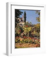 Garden at Sainte Adresse-Claude Monet-Framed Art Print