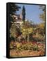 Garden at Sainte Adresse-Claude Monet-Framed Stretched Canvas