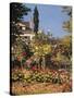 Garden at Sainte Adresse-Claude Monet-Stretched Canvas