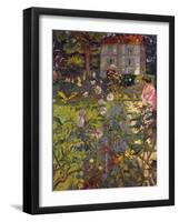 Garden at Vaucresson, 1920-Edouard Vuillard-Framed Premium Giclee Print
