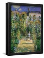 Garden At Vetreuil Claude Monet Art Print Poster-null-Framed Poster