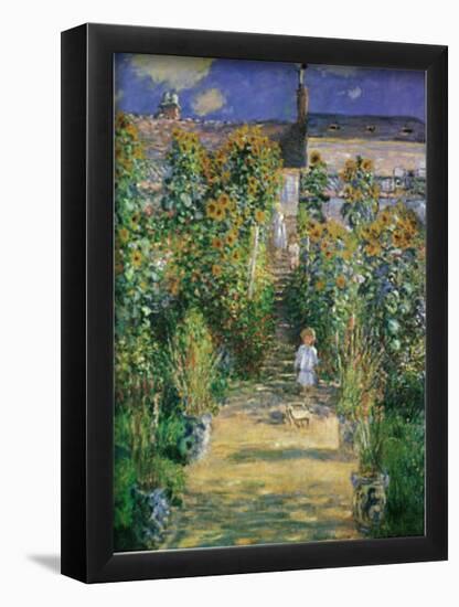 Garden At Vetreuil Claude Monet Art Print Poster-null-Framed Poster