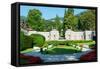 Garden at Villa D'Este Hotel, Cernobbio, Lake Como, Lombardy, Italy-null-Framed Stretched Canvas