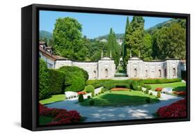 Garden at Villa D'Este Hotel, Cernobbio, Lake Como, Lombardy, Italy-null-Framed Stretched Canvas