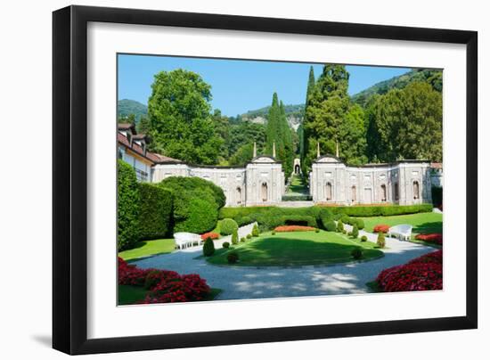 Garden at Villa D'Este Hotel, Cernobbio, Lake Como, Lombardy, Italy-null-Framed Photographic Print