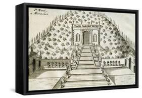 Garden at Villa Nani Mocenigo in Monselice, 1697-Vincenzo Coronelli-Framed Stretched Canvas
