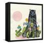 Garden Bear-Wyanne-Framed Stretched Canvas