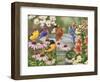 Garden Birdbath-William Vanderdasson-Framed Giclee Print