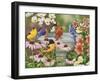 Garden Birdbath-William Vanderdasson-Framed Giclee Print