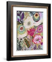 Garden Birds I-Karen Fields-Framed Art Print