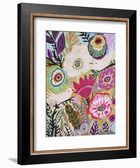 Garden Birds I-Karen Fields-Framed Art Print