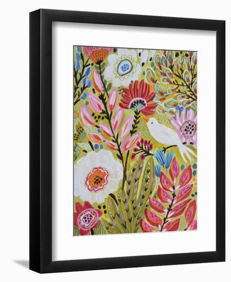 Garden Birds II-Karen Fields-Framed Art Print