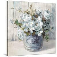 Garden Blooms I Blue Crop-Danhui Nai-Stretched Canvas