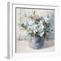 Garden Blooms I Blue Crop-Danhui Nai-Framed Art Print