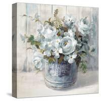 Garden Blooms I Blue Crop-Danhui Nai-Stretched Canvas