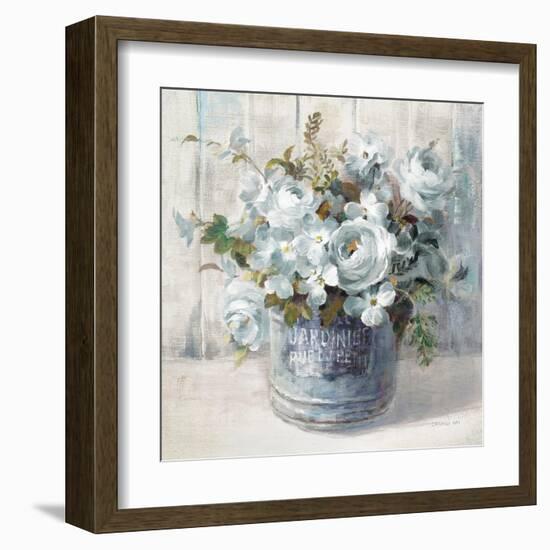 Garden Blooms I Blue Crop-Danhui Nai-Framed Art Print