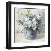 Garden Blooms I Blue Crop-Danhui Nai-Framed Art Print