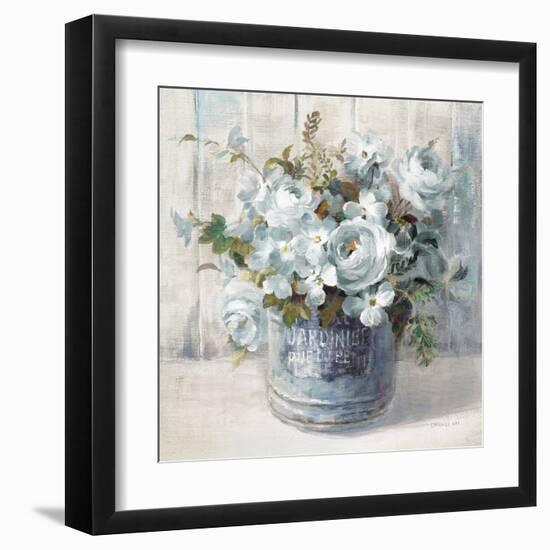 Garden Blooms I Blue Crop-Danhui Nai-Framed Art Print