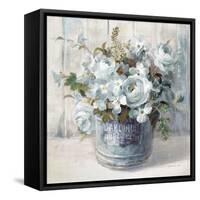 Garden Blooms I Blue Crop-Danhui Nai-Framed Stretched Canvas