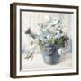 Garden Blooms II Blue Crop-Danhui Nai-Framed Art Print