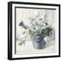 Garden Blooms II Blue Crop-Danhui Nai-Framed Art Print