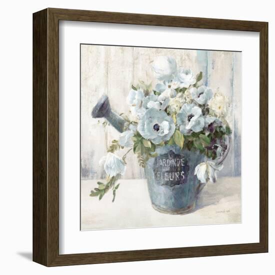 Garden Blooms II Blue Crop-Danhui Nai-Framed Art Print