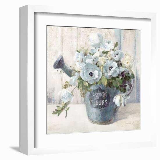 Garden Blooms II Blue Crop-Danhui Nai-Framed Art Print