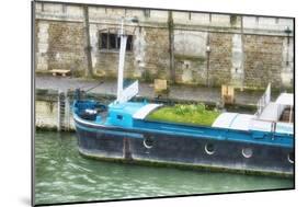 Garden Boat In The Seine River-Cora Niele-Mounted Giclee Print