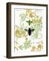 Garden Botanicals & Bees-Devon Ross-Framed Art Print