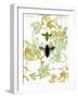 Garden Botanicals & Bees-Devon Ross-Framed Art Print