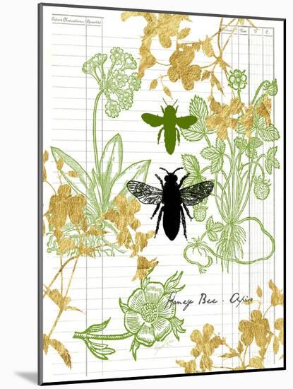 Garden Botanicals & Bees-Devon Ross-Mounted Art Print