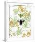 Garden Botanicals & Bees-Devon Ross-Framed Art Print