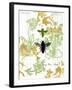 Garden Botanicals & Bees-Devon Ross-Framed Art Print