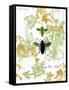 Garden Botanicals & Bees-Devon Ross-Framed Stretched Canvas