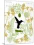 Garden Botanicals & Hummingbird-Devon Ross-Mounted Art Print