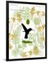 Garden Botanicals & Hummingbird-Devon Ross-Framed Art Print