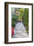 Garden Brick Paver Path with Arbor-jpldesigns-Framed Photographic Print