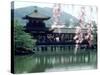 Garden Bridge of Heian-Jingu Shrine in Spring, Kyoto, Japan-null-Stretched Canvas