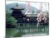 Garden Bridge of Heian-Jingu Shrine in Spring, Kyoto, Japan-null-Mounted Photographic Print